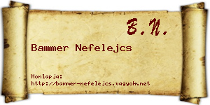 Bammer Nefelejcs névjegykártya